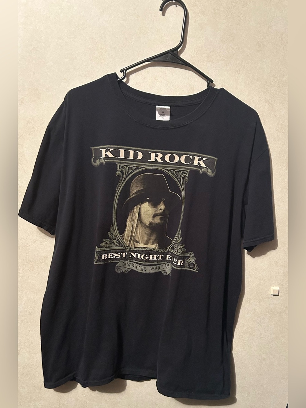 Kid Rock Large Men’s 2013 Black Graphic Tour T-Shirt